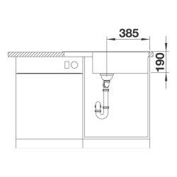 BLANCO Einbauspüle ZIA XL 6 S Compact Silgranit Vulkangrau