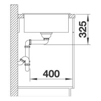 BLANCO Einbauspüle ZIA XL 6 S Compact Silgranit Vulkangrau