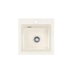 Systemceram Einbaubecken KeraDomo KARA 51 Handbetätigung Magnolie (glänzend)