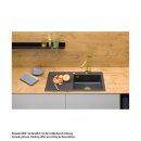Systemceram Küchenarmatur LIVE mit herausziehbarem Auslauf Mattgold | Hochdruck