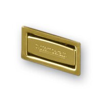 Systemceram Überlauf eckig Mattgold