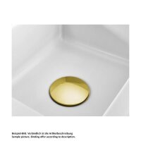 Systemceram Sink and Shower Cover Ablaufabdeckung Mattgold