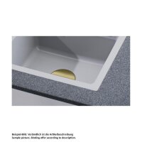 Systemceram Sink and Shower Cover Ablaufabdeckung Mattgold