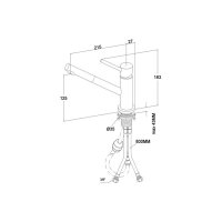 Villeroy & Boch Küchenarmatur Como Shower Window Vor-Fenster-Armatur | Hochdruck