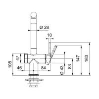 Franke Küchenarmatur Active L Twist Auszugsbrause