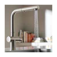 Franke Küchenarmatur Active L Twist Auszugsbrause Edelstahl-Optik