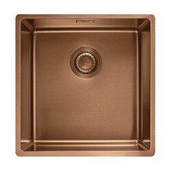 Franke Einbaubecken Mythos Masterpiece BXM 210 / 110-40 Edelstahl PVD Copper, Druckknopfventil