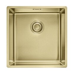 Franke Einbaubecken Mythos Masterpiece BXM 210 / 110-40 Edelstahl PVD Gold, Druckknopfventil