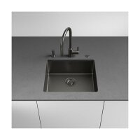 Franke Einbaubecken Mythos Masterpiece BXM 210 / 110-50 Edelstahl PVD Anthracite, Druckknopfventil