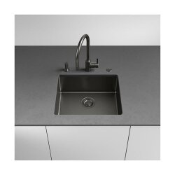 Franke Einbaubecken Mythos Masterpiece BXM 210 / 110-50 Edelstahl PVD Anthracite, Handbetätigung