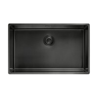 Franke Einbaubecken Mythos Masterpiece Premium BXM 210 / 110-68 Edelstahl PVD Anthracite, Druckknopfventil