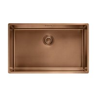 Franke Einbaubecken Mythos Masterpiece BXM 210 / 110-68 Edelstahl PVD Copper, Druckknopfventil
