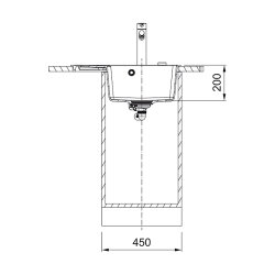 Franke Einbauspüle Centro CNG 611-62 A Fragranit