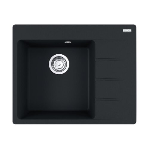 Franke Einbauspüle Centro CNG 611-62 A Fragranit Black Matt Becken links
