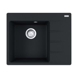 Franke Einbauspüle Centro CNG 611-62 A Fragranit Black Matt Becken links