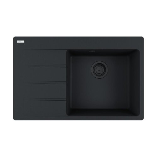 Franke Einbauspüle Centro CNG 611-78 A Fragranit Black Matt - Black Collection, Becken rechts