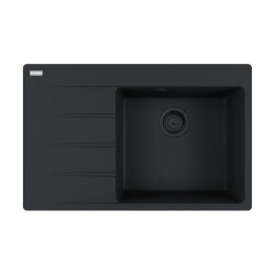 Franke Einbauspüle Centro CNG 611-78 A Fragranit Black Matt - Black Collection, Becken rechts