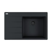 Franke Einbauspüle Centro CNG 611-78 A Fragranit Black Matt - Black Collection, Becken rechts