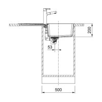 Franke Einbauspüle Centro CNG 611-86 Fragranit