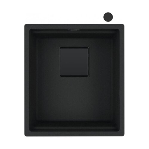 Franke Unterbauspüle Kubus 2 KNG 110-37 Fragranit+ Black Matt - Black Collection