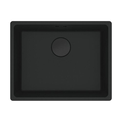 Franke Unterbaubecken Maris MRG 110-52 Fragranit Black Matt - Black Collection, Handbetätigung