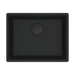 Franke Unterbaubecken Maris MRG 110-52 Fragranit Black Matt - Black Collection, Handbetätigung