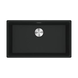 Franke Unterbaubecken Maris MRG 110-72 Fragranit Black Matt, Handbetätigung