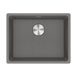 Franke Einbaubecken Maris MRG 210-52 Fragranit flächenbündig einbaubar, Steingrau, Druckknopfventil
