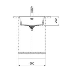 Franke Einbaubecken Maris MRG 210-52 Fragranit flächenbündig einbaubar, Steingrau, Druckknopfventil