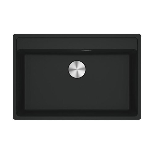 Franke Einbaubecken Maris MRG 210-72 A Fragranit flächenbündig einbaubar, Black Matt, Druckknopfventil