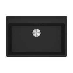 Franke Einbaubecken Maris MRG 210-72 A Fragranit flächenbündig einbaubar, Black Matt, Druckknopfventil