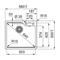 Franke Einbaubecken Urban UBG 610-56 Fragranit