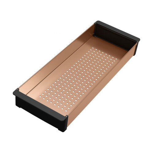 Franke Mythos Masterpiece BXM Zubehör Abtropfbecken mit synthetischem Rand, Edelstahl PVD Copper