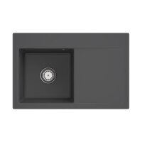 Villeroy & Boch Einbauspüle Subway Style 45 Classicline i4 Graphit mit Handbetätigung Becken links