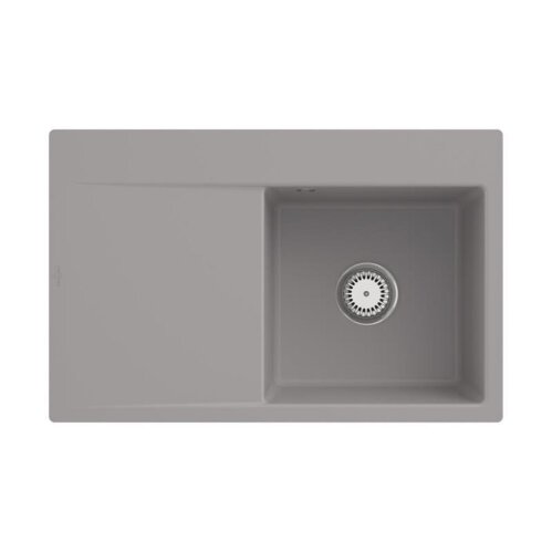 Villeroy & Boch Einbauspüle Subway Style 45 Flat flächenbündig Classicline KD Fossil mit Handbetätigung Becken rechts
