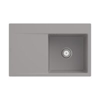 Villeroy & Boch Einbauspüle Subway Style 45 Flat flächenbündig Classicline KD Fossil mit Handbetätigung Becken rechts