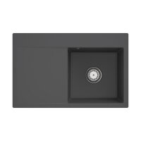 Villeroy & Boch Einbauspüle Subway Style 45 Flat flächenbündig Classicline i4 Graphit mit Excenterbetätigung Becken rechts