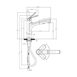 Villeroy & Boch Küchenarmatur Junis Sky Shower Matt Black