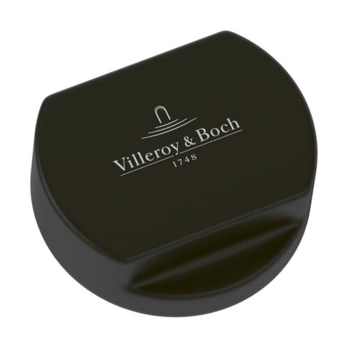 Villeroy & Boch Abdeckkappe rund, für Einzeldrehgriff, Matt Black