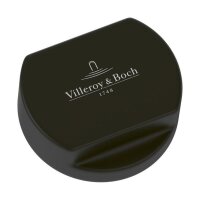 Villeroy & Boch Abdeckkappe rund, für Einzeldrehgriff, Matt Black