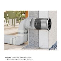 Naber COMPAIR System Ø 150 Prime P-BA 150 Adapter, hellgrau