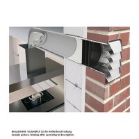 Naber COMPAIR System Ø 150 Prime P-E-Jal Col 150 Mauerkasten, innen Rundrohr-Anschluss, Jalousie Edelstahl