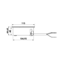 Bachmann Einbausteckdose Twist 2, mit Doppelsteckdose (Schuko-Steckdose)
