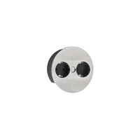 Bachmann Einbausteckdose Twist 2, mit Doppelsteckdose (Schuko-Steckdose)