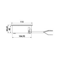 Bachmann Einbausteckdose Twist 2 USB A+C, mit Schukosteckdose plus USB-Charger, rund, edelstahlfarbig