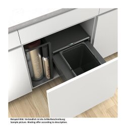 Naber Abfallsammler Cox® Base Q 360 S/400-1, für Frontauszug, zur Kombination mit Quooker Wasserreservoir