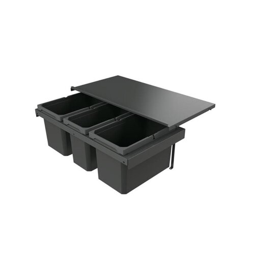 Naber Abfallsammler Cox Stand-UP® 280 S/800-3, für vorhandenen Auszug, anthrazit