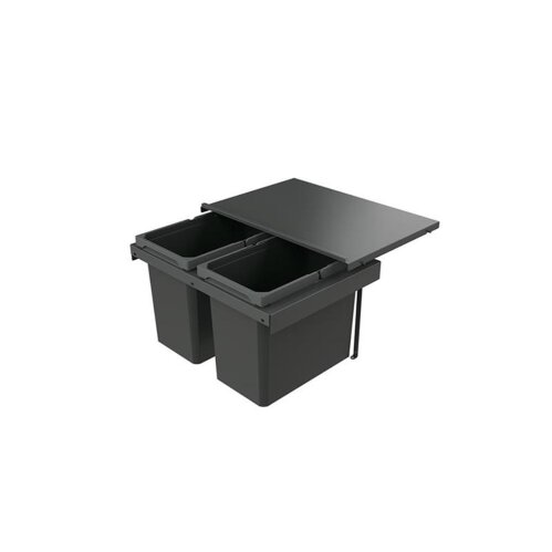 Naber Abfallsammler Cox Stand-UP® 350 S/600-2, für vorhandenen Auszug, anthrazit