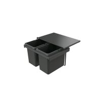 Naber Abfallsammler Cox Stand-UP® 350 S/600-2, für vorhandenen Auszug, anthrazit