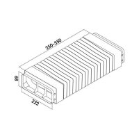 Naber COMPAIR System Ø 150 Prime P-RBFLEX System 150 Rohrbogen mit Flexkanal, hellgrau